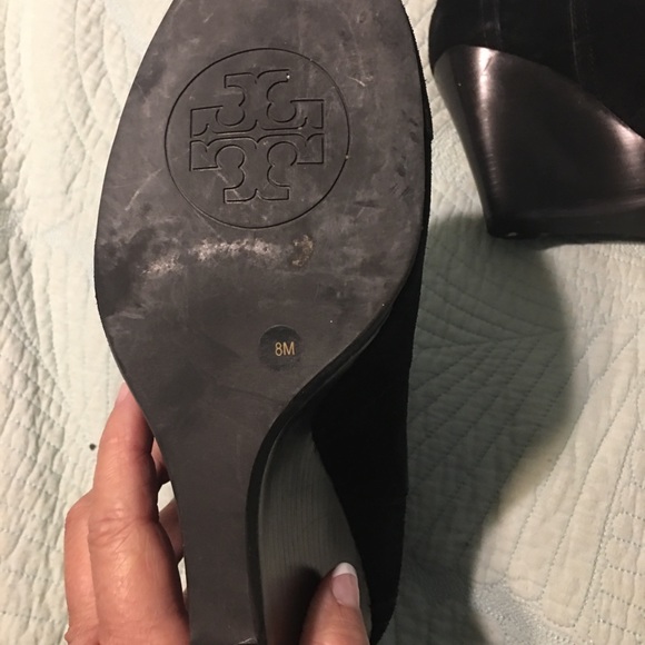 Tory Burch Suede ankle black boots - Picture 6 of 7